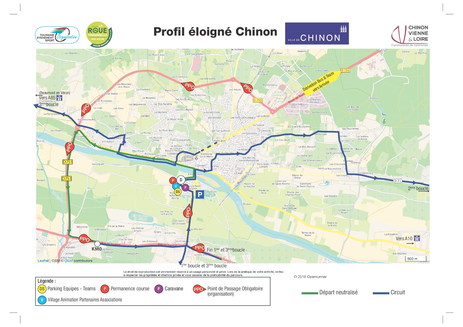 Profil éloigné Départ